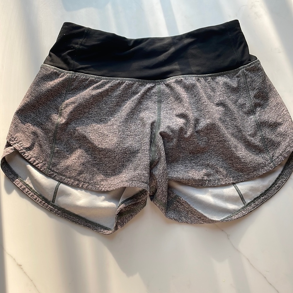 Grey Lululemon athletic shorts no damage